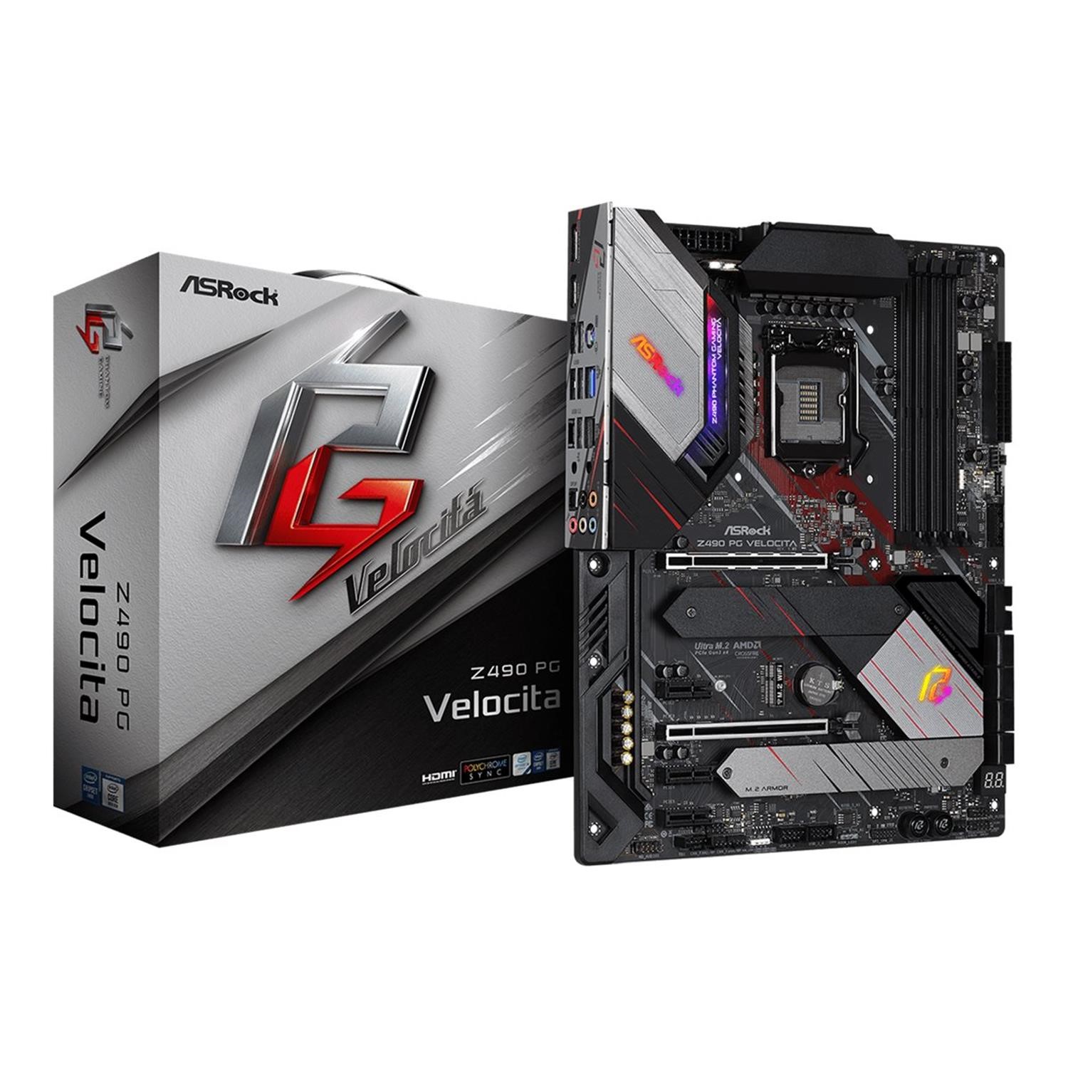 ASRock Z490 PG Velocita ＆ i7-10700K セット！ ASRock Intel Z490 PG VELOCITA Z490 ATX Motherboard - Laptops Direct